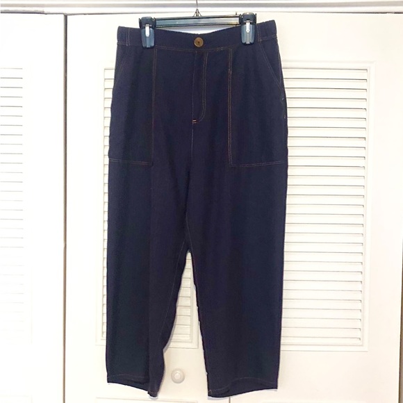 Zara Pants & Jumpsuits Zara Women Navy Blue Casual Pants Poshmark
